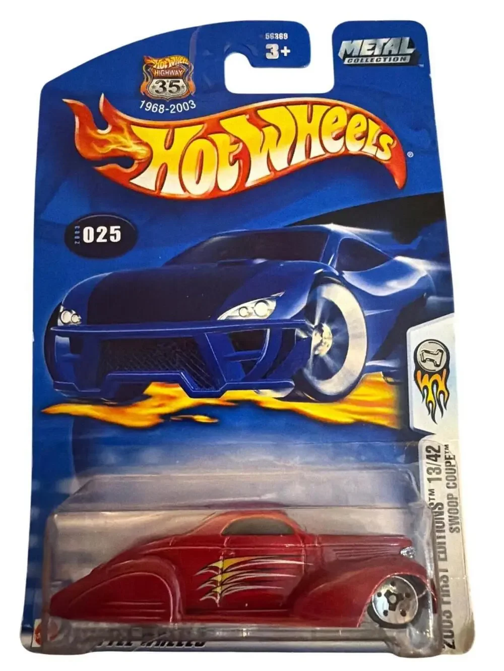 Hot Wheels 2003 First Editions 13/42 Swoop Coupe Red Die-Cast Car Collectible